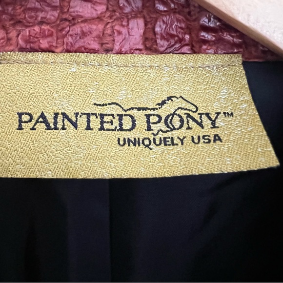 Painted Pony Womens open Blazer BurntOrange Jacket Giraffe Print Sz
XL USA Made - Picture 5 of 14